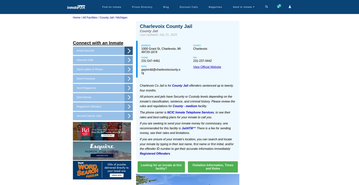 Preview of inmateaid.com