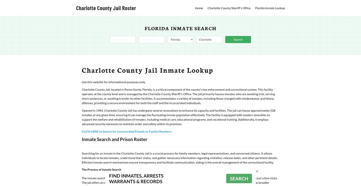 Preview of charlottecountyjail.org