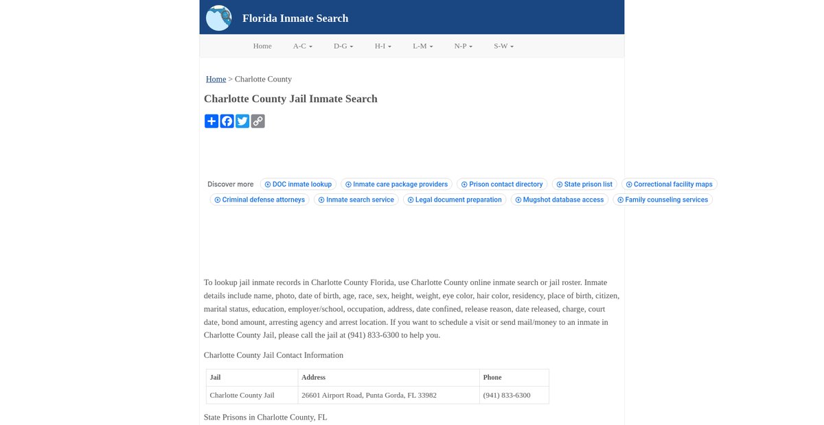 Preview of inmatesearchfl.org