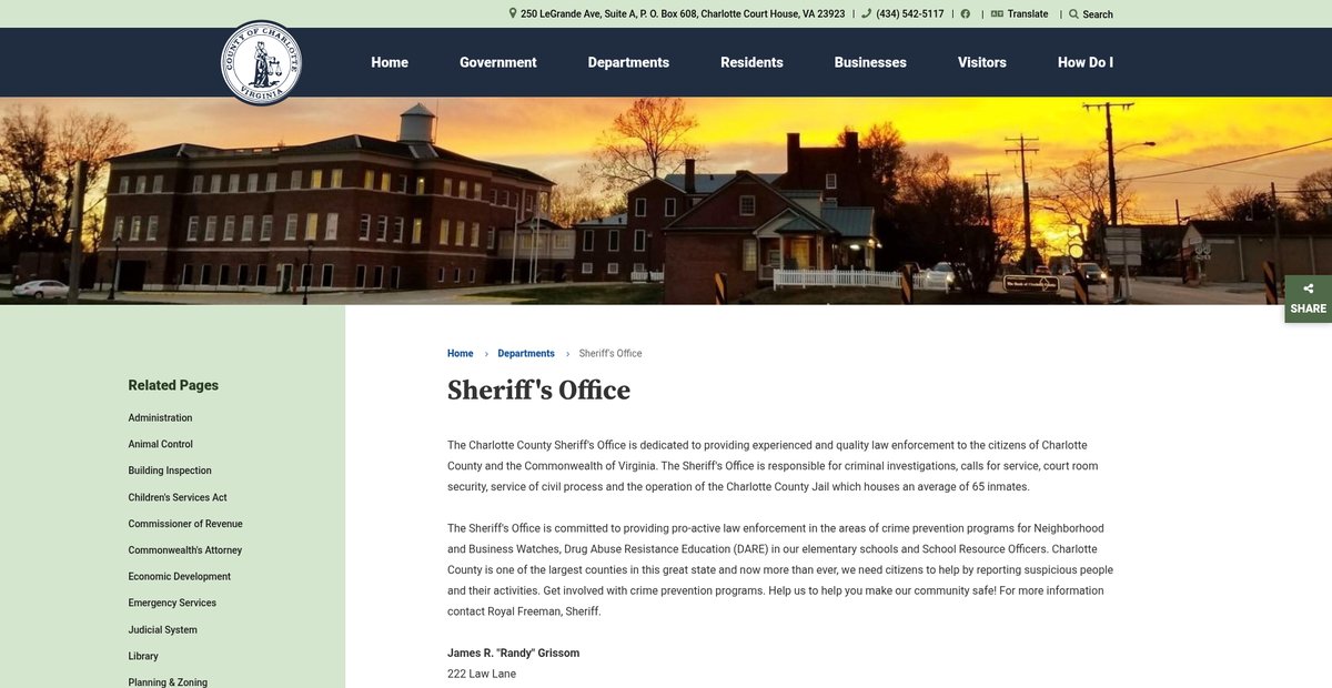 Preview of charlottecountyva.gov