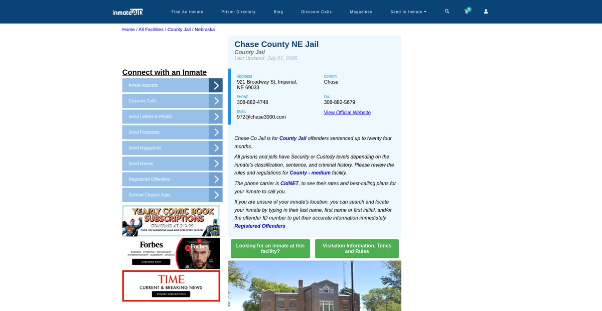 Preview of inmateaid.com