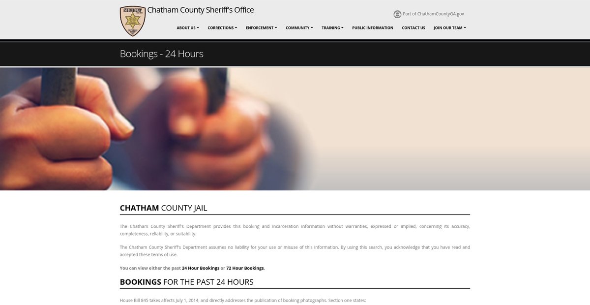 Preview of sheriff.chathamcountyga.gov