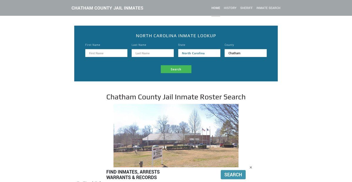 Preview of chathamjailroster.org