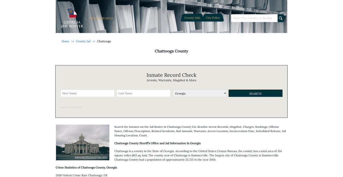 Preview of georgiajailroster.com