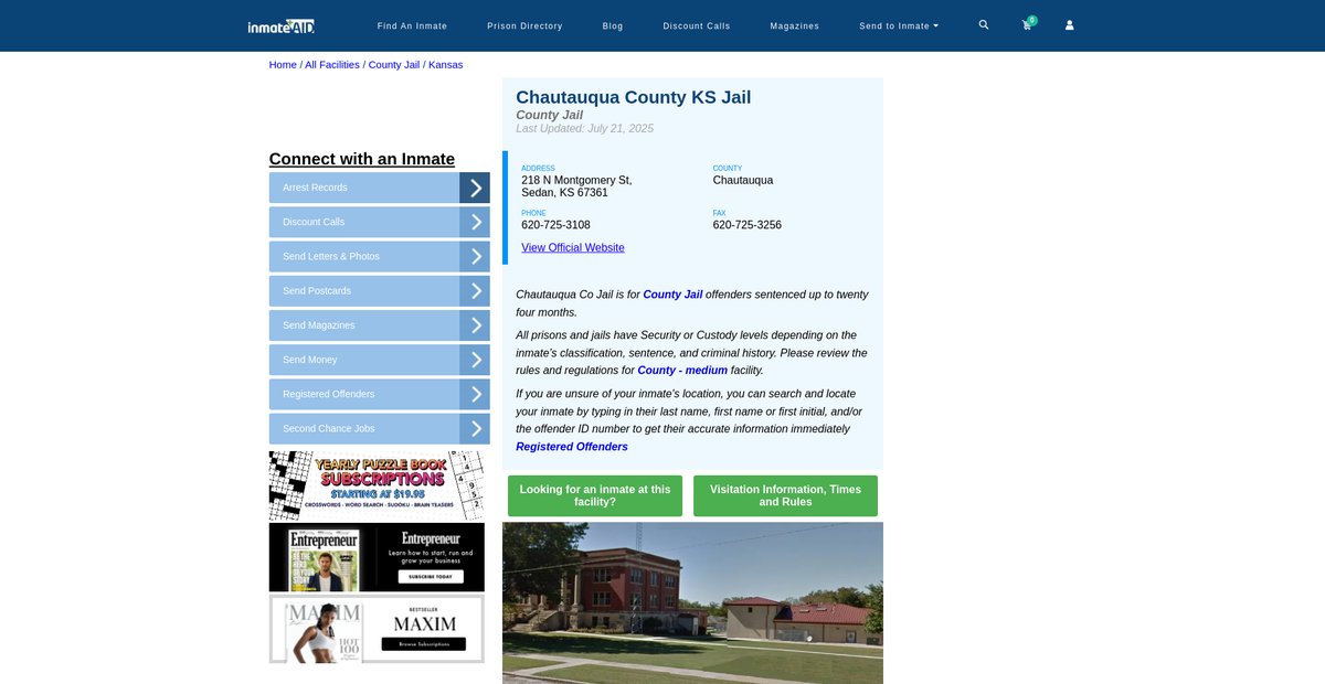 Preview of inmateaid.com