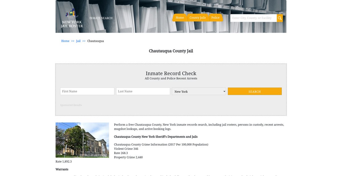 Preview of newyorkjailroster.com