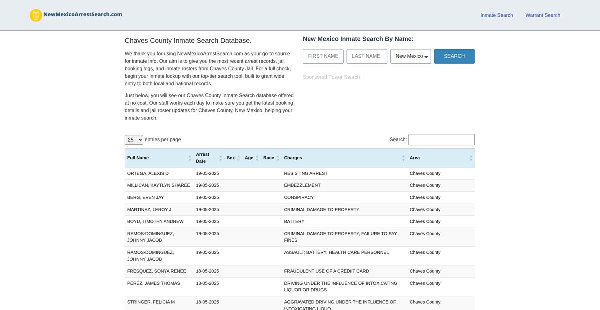 Preview of newmexicoarrestsearch.com