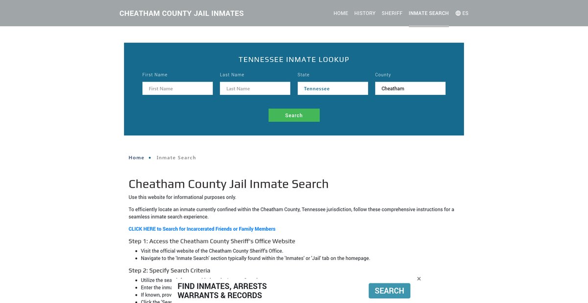 Preview of cheathamjailroster.org