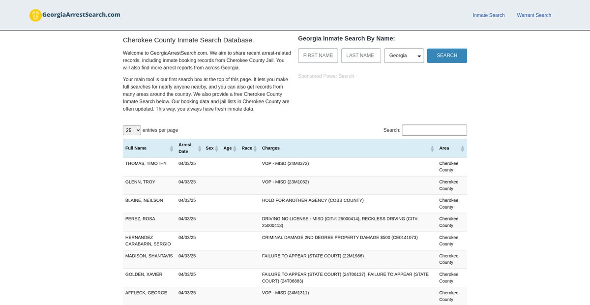 Preview of georgiaarrestsearch.com