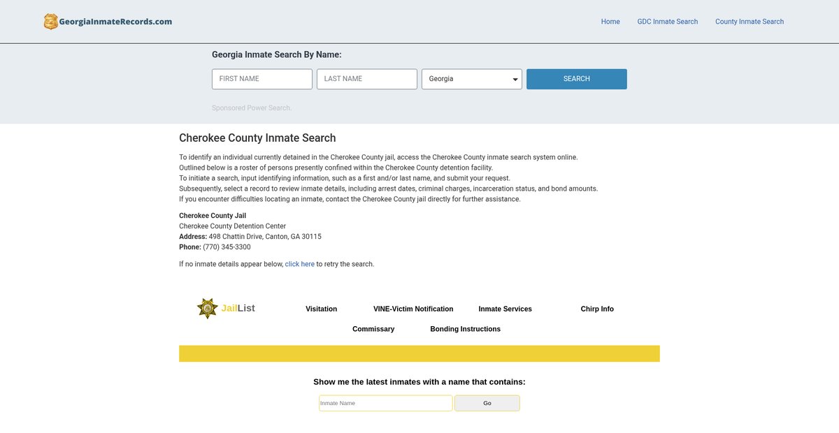 Preview of georgiainmaterecords.com