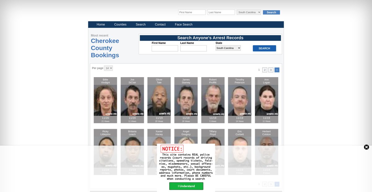 Preview of southcarolina.arrests.org