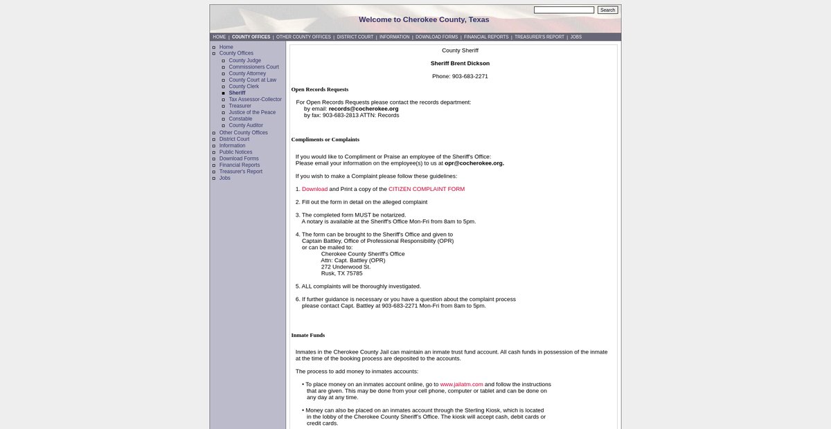 Preview of co.cherokee.tx.us