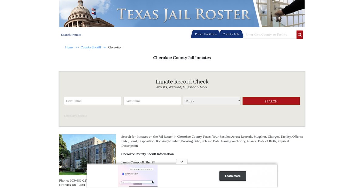 Preview of texasjailroster.com