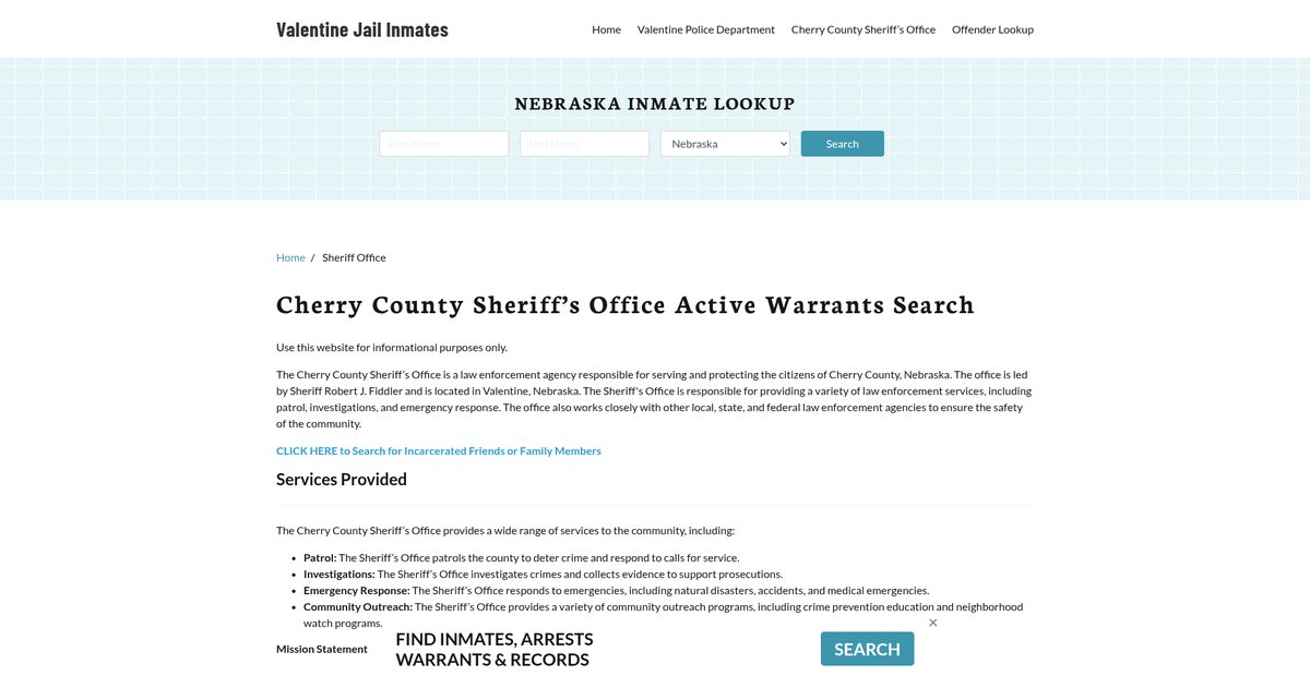 Preview of valentinejail.org