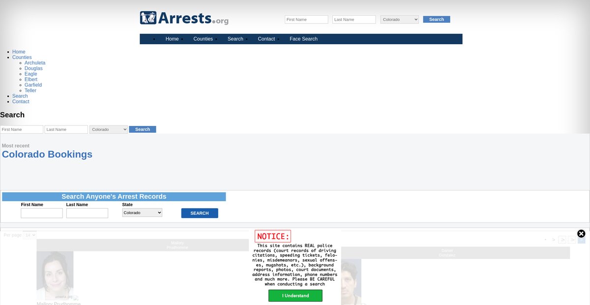 Preview of colorado.arrests.org