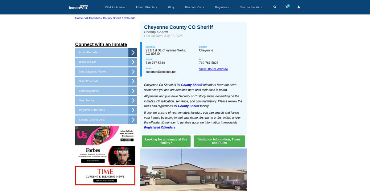 Preview of inmateaid.com