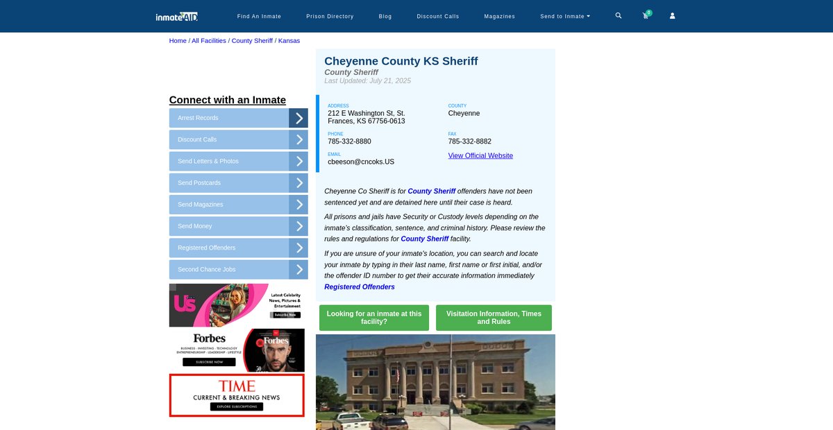 Preview of inmateaid.com