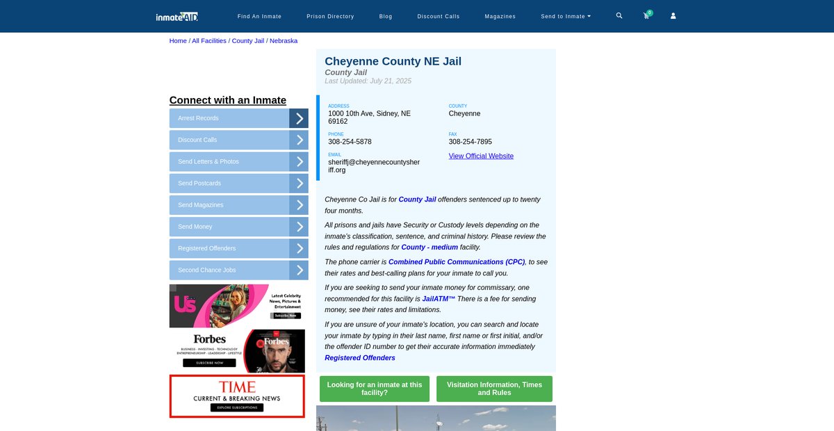 Preview of inmateaid.com