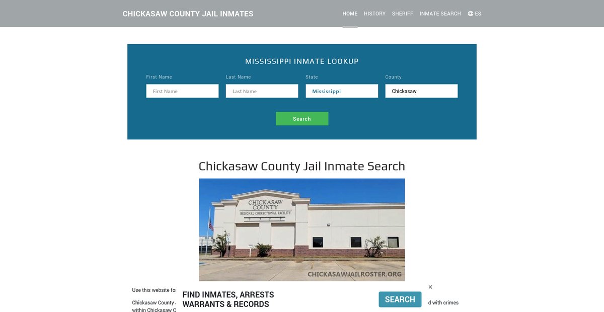 Preview of chickasawjailroster.org