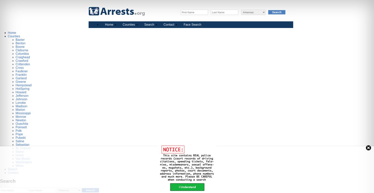 Preview of arkansas.arrests.org