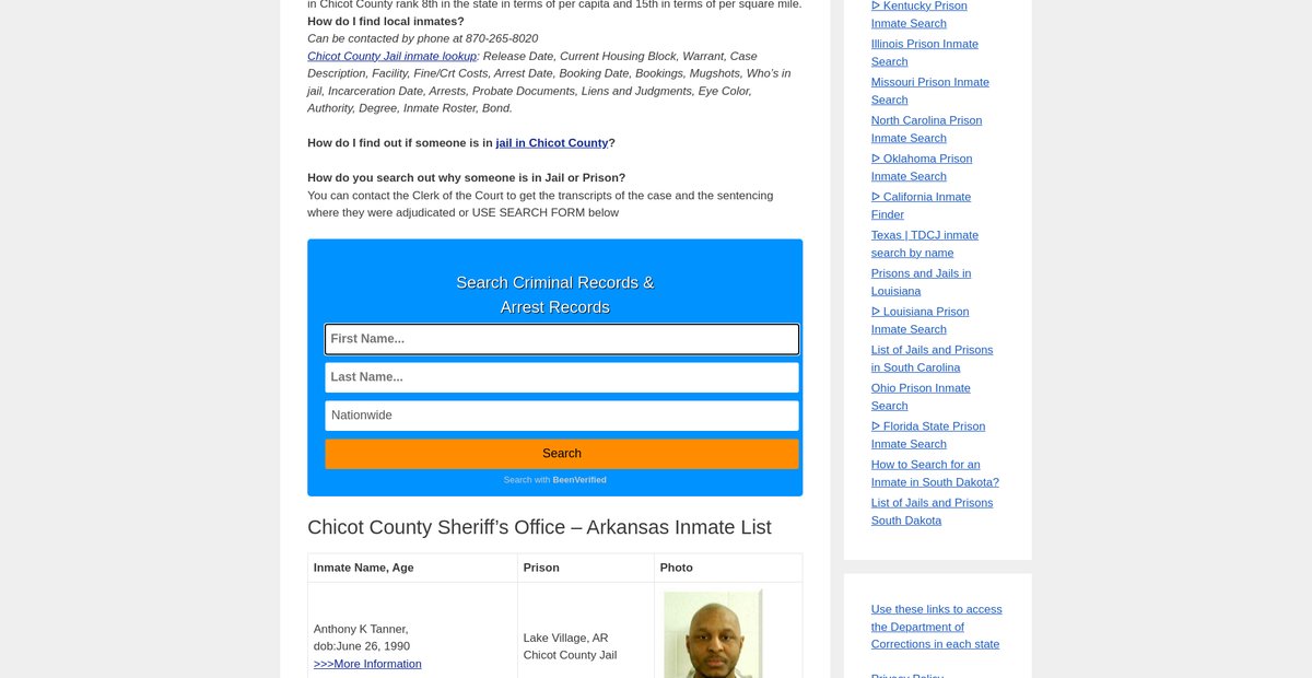 Preview of locatorinmate.com