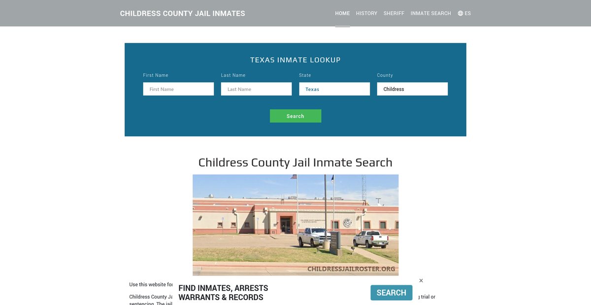 Preview of childressjailroster.org