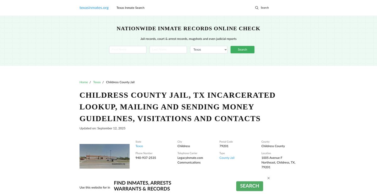 Preview of texasinmates.org