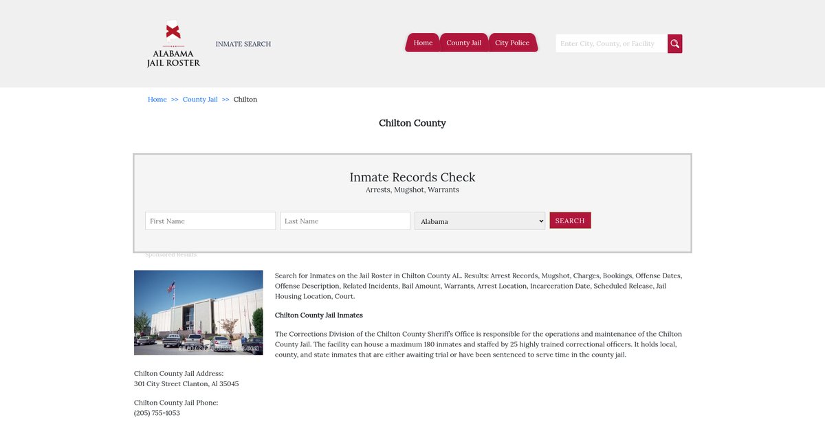 Preview of alabamajailroster.com