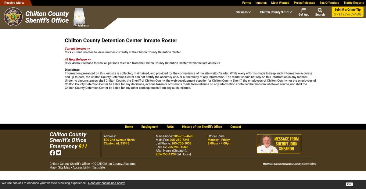 Preview of chiltoncountyso.org