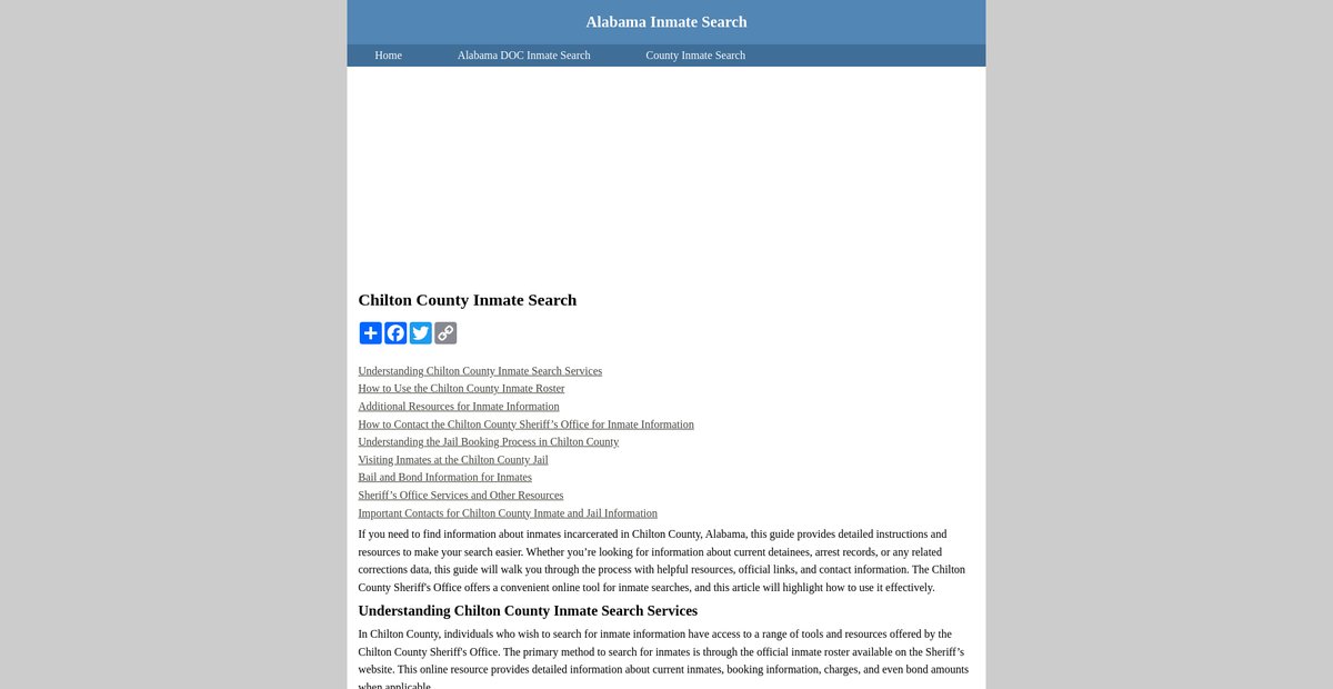 Preview of inmatesearchalabama.org