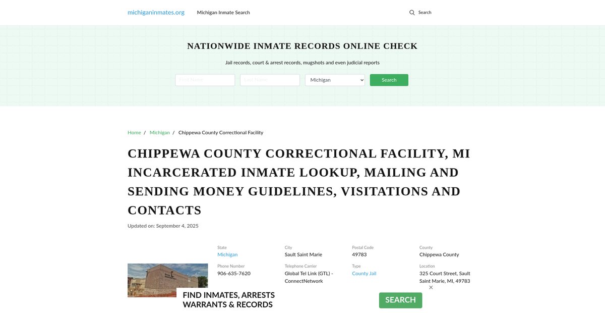 Preview of michiganinmates.org