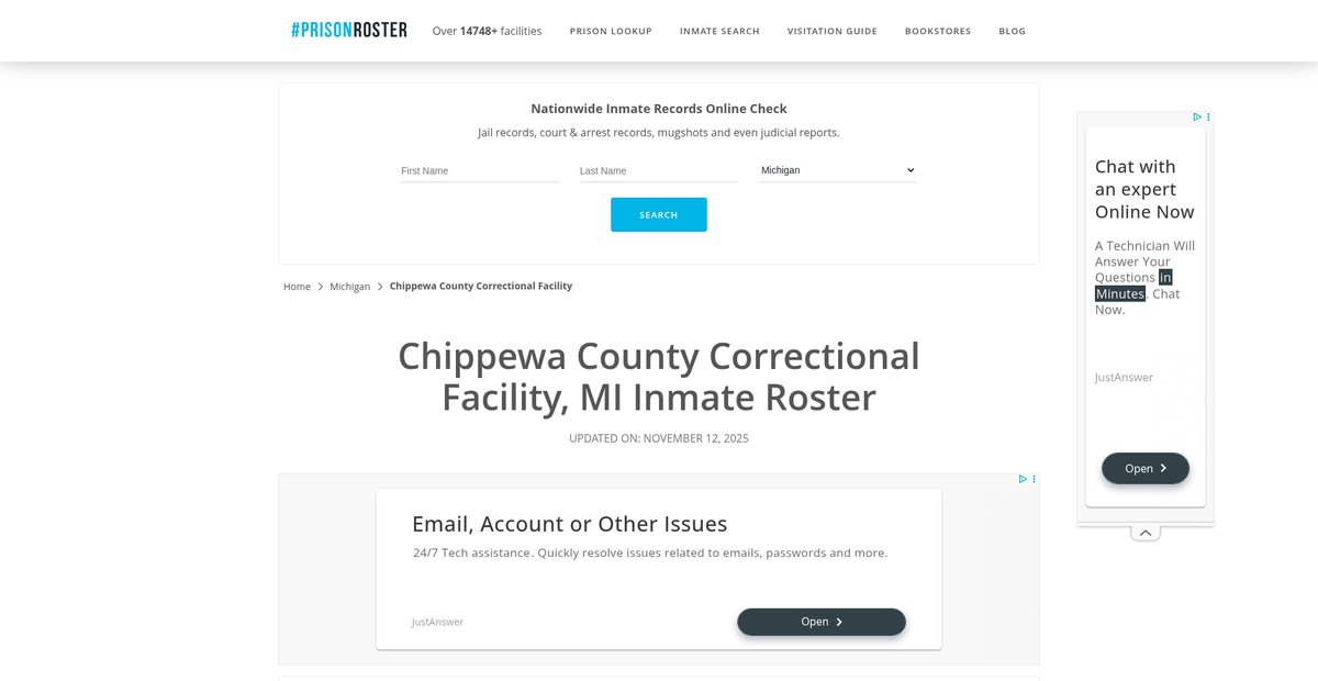 Preview of prisonroster.com