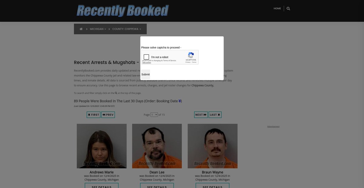 Preview of recentlybooked.com