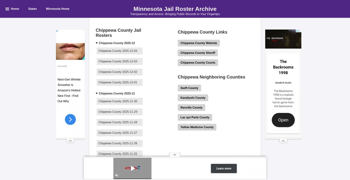 Preview of jailrosters.org