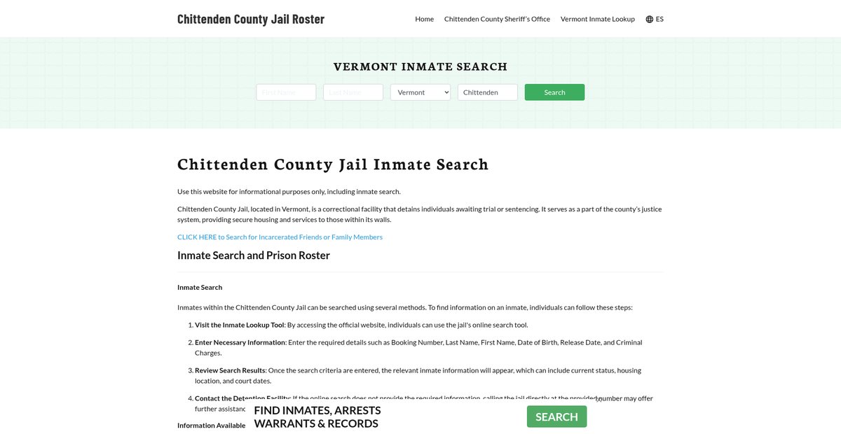 Preview of chittendencountyjail.org