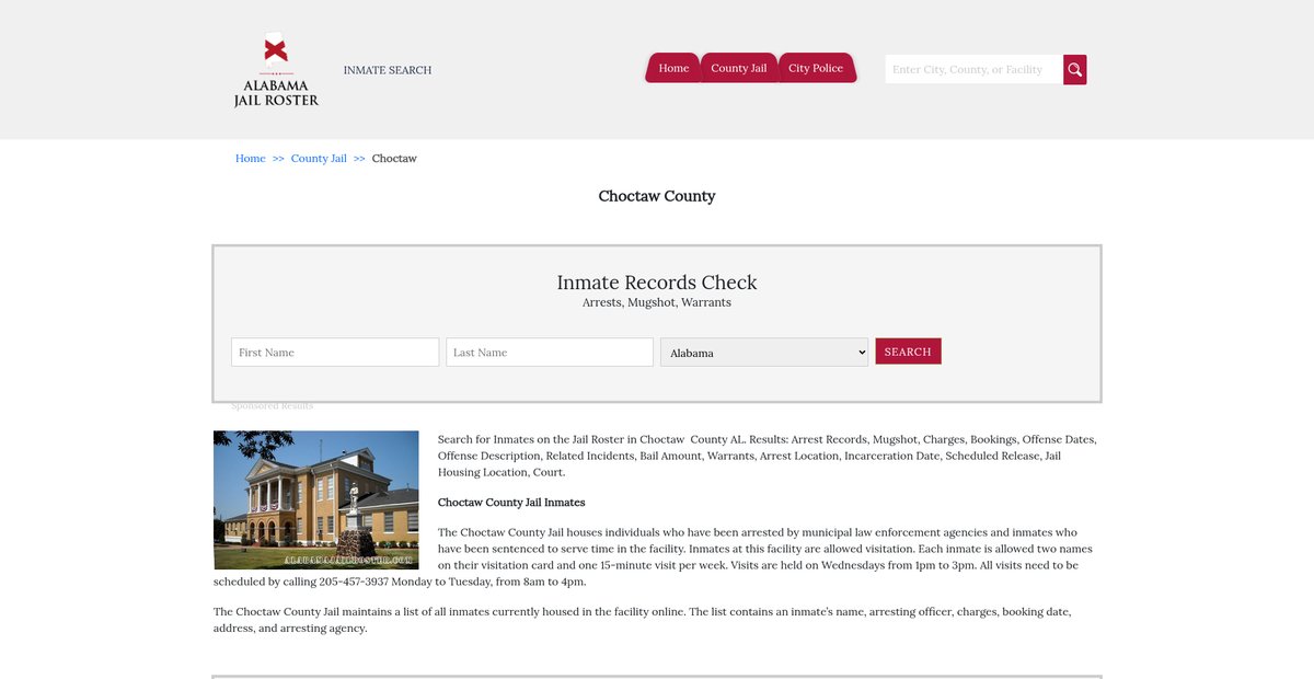 Preview of alabamajailroster.com