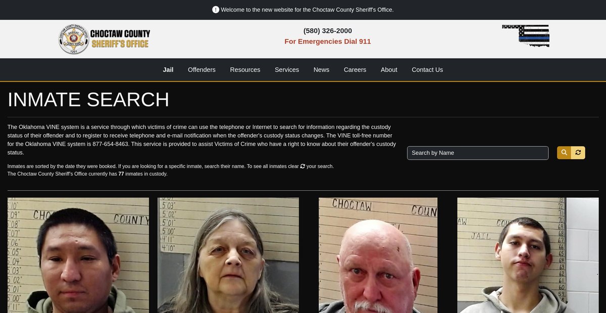 Preview of choctawcosheriff.com