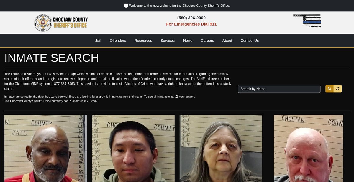 Preview of choctawcosheriff.com