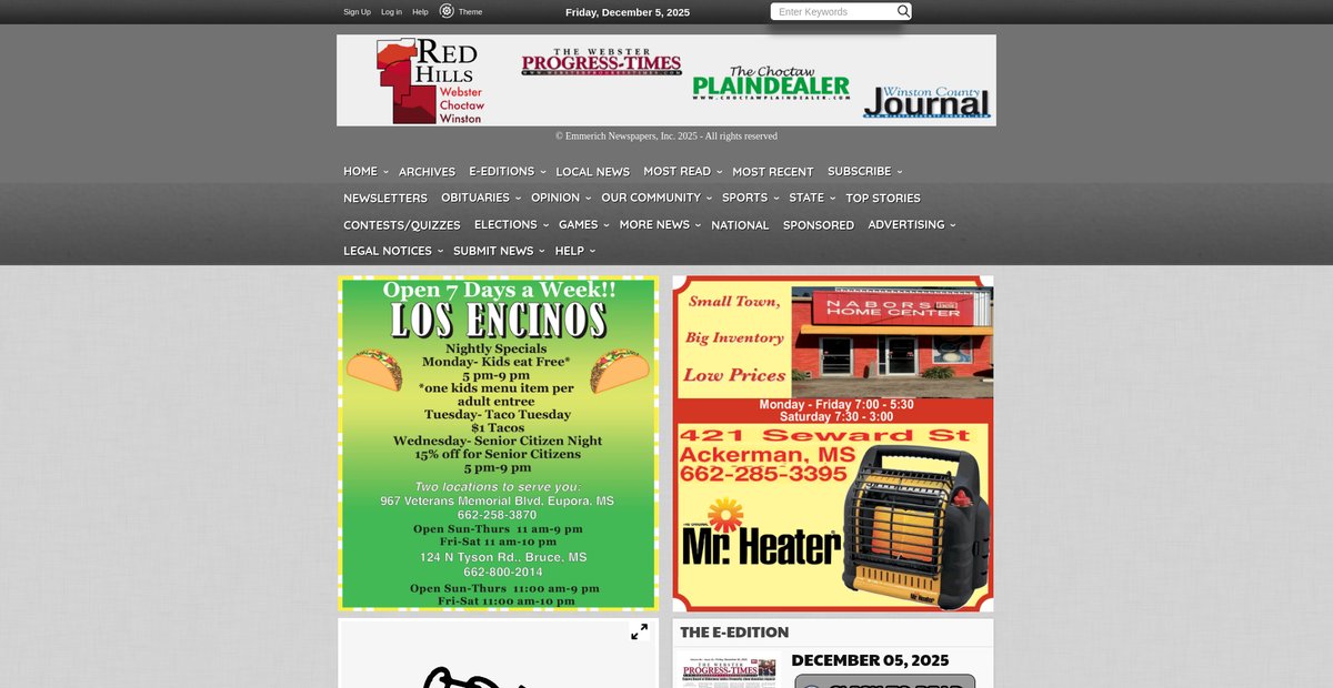 Preview of redhillsmsnews.com