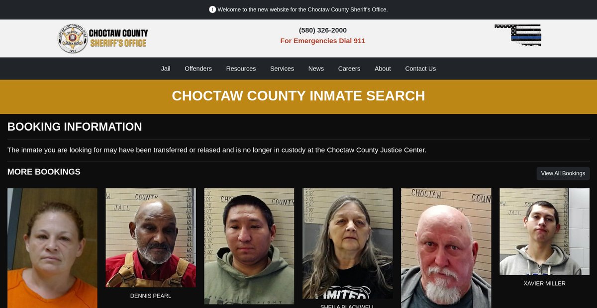 Preview of choctawcosheriff.com