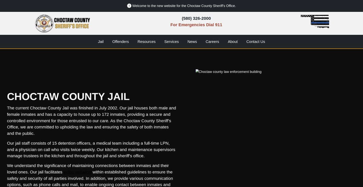 Preview of choctawcosheriff.com