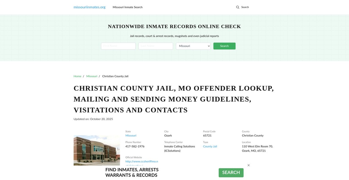 Preview of missouriinmates.org