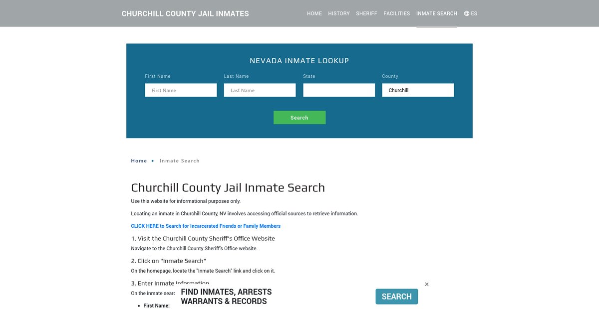 Preview of churchilljailroster.org