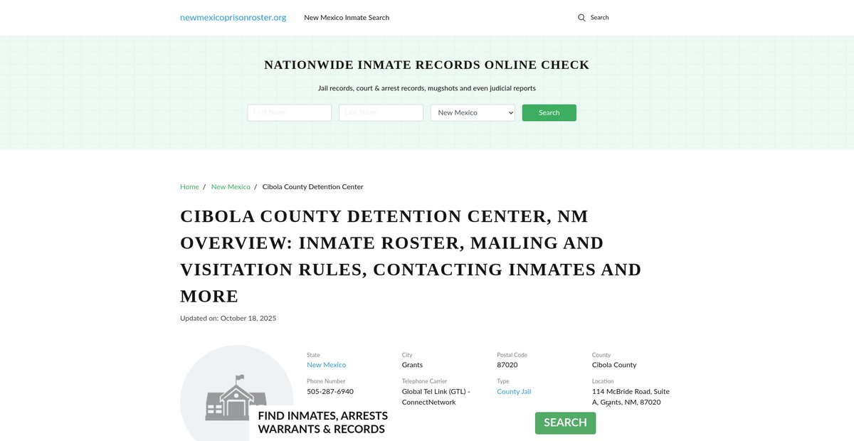 Preview of newmexicoprisonroster.org