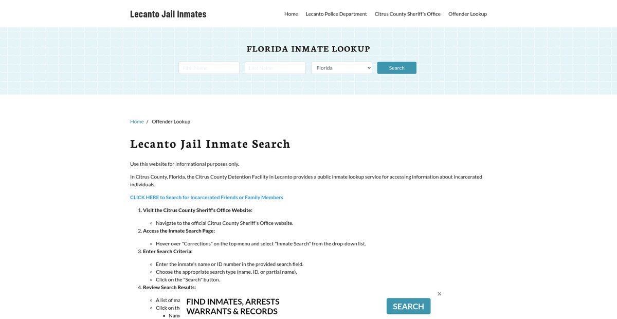 Preview of lecantojail.org