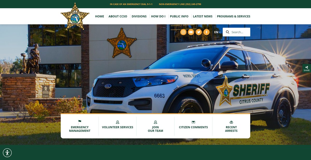 Preview of sheriffcitrus.org