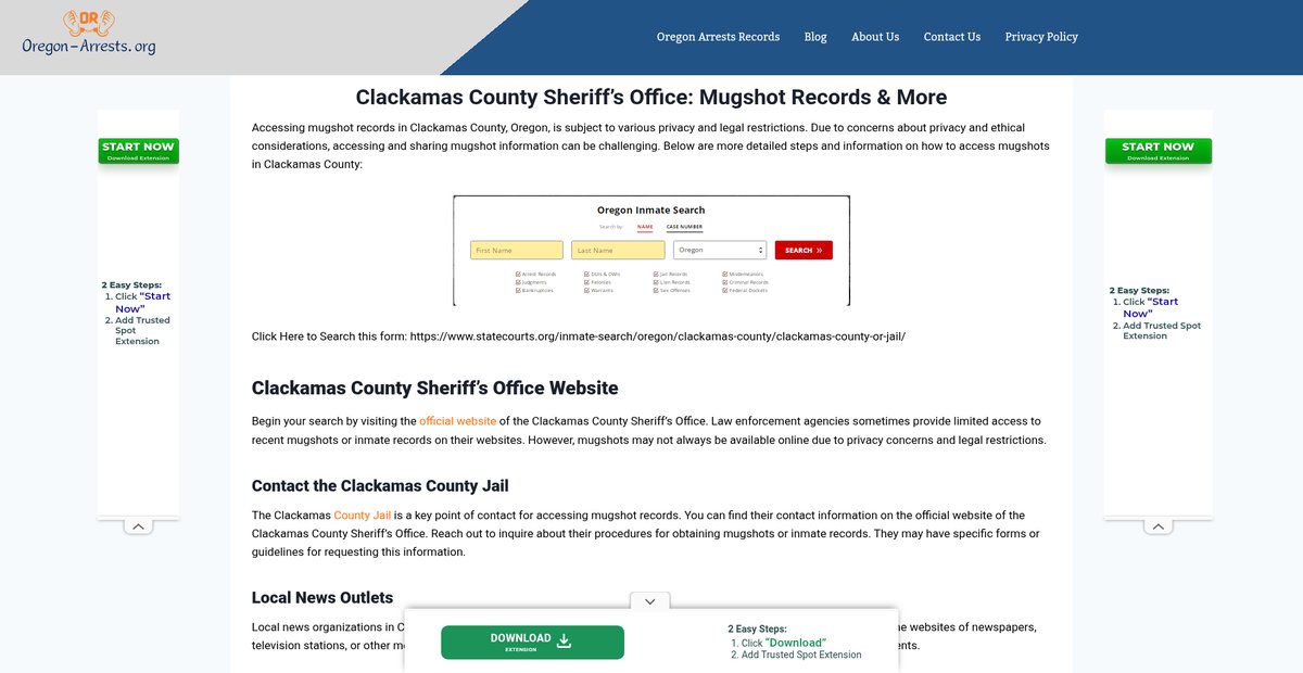Preview of oregon-arrests.org