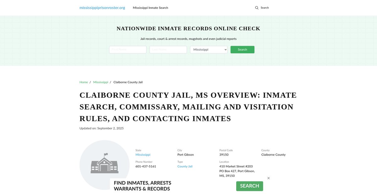 Preview of mississippiprisonroster.org