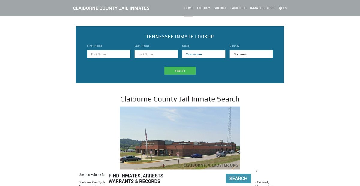 Preview of claibornejailroster.org