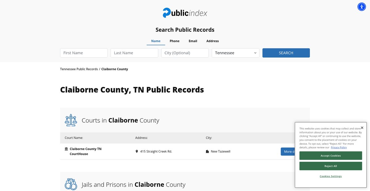 Preview of tennessee.thepublicindex.org
